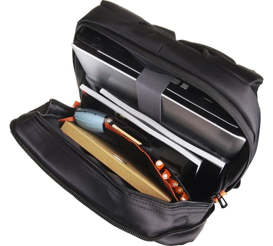 Рюкзак ExeGate Office PRO B1523 Black, water resistant, черный, водоотталкивающий полиэстер, 15.6" 264618