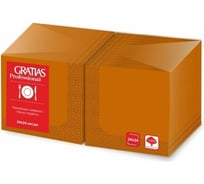 Бумажные салфетки Gratias 1 слой, 24 см, 400 л, оранжевые 124092