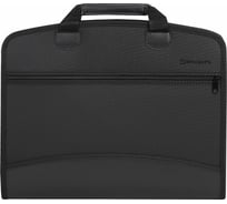 Пластиковая портфель-папка А4+ 375x305x60 мм, бизнес-класс, 4 отделения, 2 кармана BRAUBERG 225169