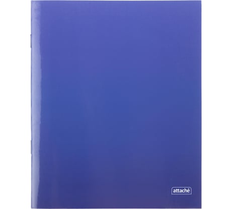Тетрадь общая Attache А5 48 листов, Градиент Синий клетка, 65 г, скрепка, УФ-лак 1919328