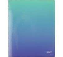 Тетрадь общая Attache А5 48 листов, Градиент Бирюза клетка, 65 г, скрепка, УФ-лак 1919331