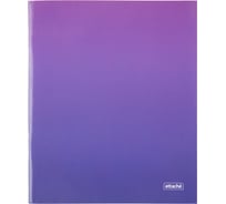 Тетрадь общая Attache А5 48 листов, Градиент Фиолет клетка, 65 г, скрепка, УФ-лак 1919329