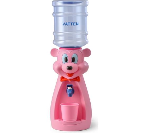Кулер VATTEN kids Mouse Розовый со стаканчиком 5593