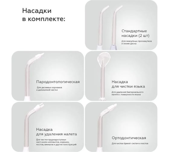 Ирригатор BQ IR003 белый-серый 86197938