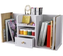 Настольный органайзер для канцелярии OQQI 56х20х28 Shelf-Double