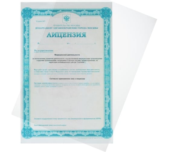 Пластиковые матовые обложки для переплета ProMega 300 мкм, 100 шт. 1943912