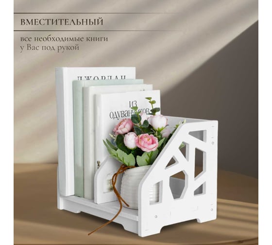 Подставка органайзер для книг и канцелярии Oqqi 25х18х18 table-shelf