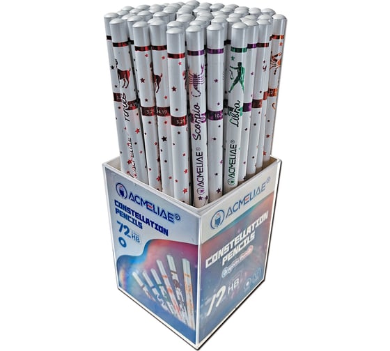 Карандаш чернографитный ACMELIAE HB Знаки зодиака круглый 43136