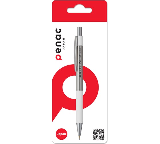 Карандаш механический Penac Pepe 0.5 мм HB металл/белый, в блистере SB0104-01/B 1