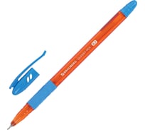 Ручка шариковая BRAUBERG Glassy Mix, синяя, Выгодный Комплект 12 штук, линия 0,35 мм 881016