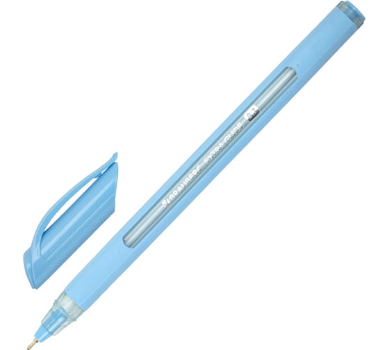 Ручка шариковая BRAUBERG Extra Glide Soft Pastel, синяя, Выгодный Комплект 12 штук, линия 0,35 мм 881018