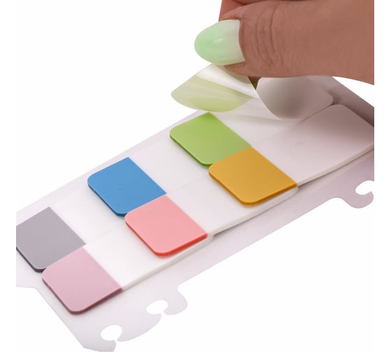 Закладки клейкие пастельные BRAUBERG Pastel, пластиковые, 45x25 мм, 6 цветов х 20 листов 115580