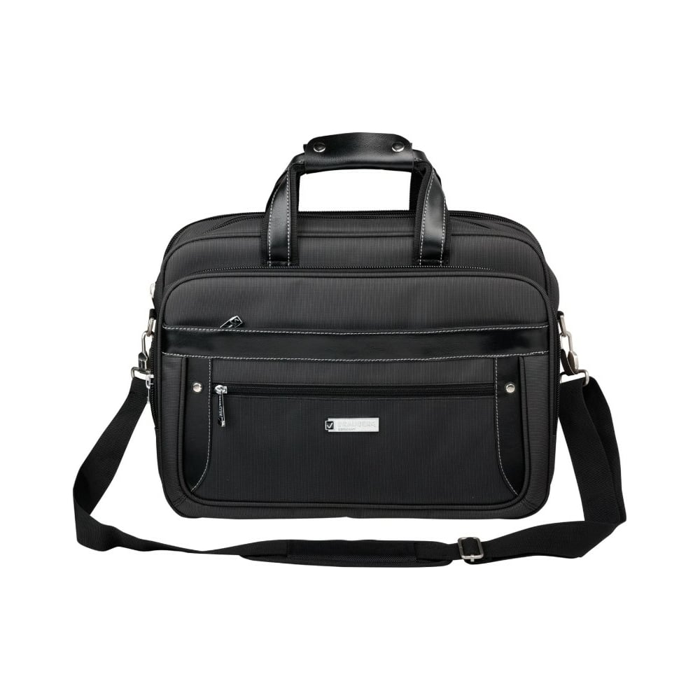 Деловая сумка BRAUBERG Carbon 31x41x13 см, отделение для планшета и ...