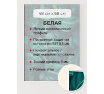Фоторамка ООО Первое ателье белая алюминиевая рамка 48x68 см Niel-2wg-48x68 Niel-2wg-48х68