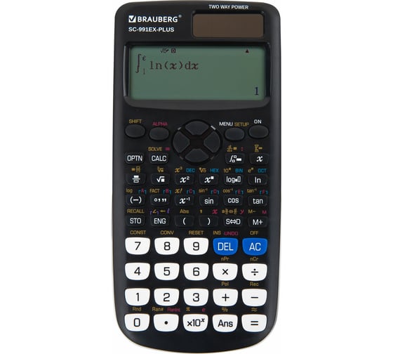 Калькулятор инженерный BRAUBERG Sc-991ex-plus (165x84 мм), 552 функции,10+2 разрядов, двойное питание 271726