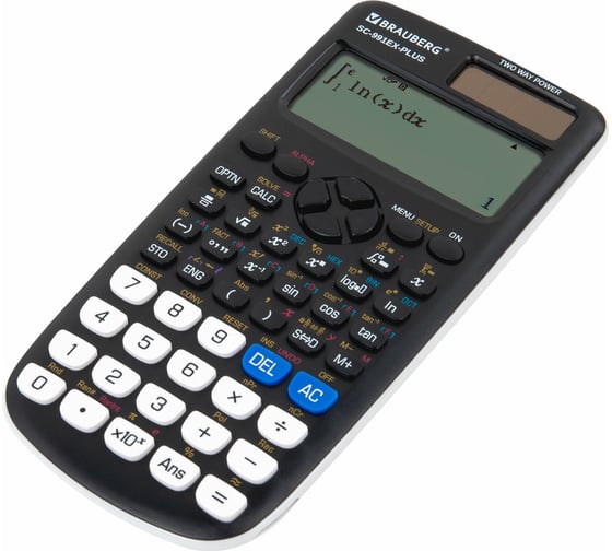 Калькулятор инженерный BRAUBERG Sc-991ex-plus (165x84 мм), 552 функции,10+2 разрядов, двойное питание 271726