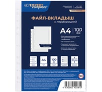 Файл-вкладыш Expert Complete 100 шт., A4, 60 мкм, Premier, матовый, прозрачный EC2200760 706216