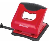 Дырокол BRAUBERG JET PRO до 30 листов, красный/черный 228601