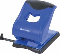 Дырокол BRAUBERG JET PRO до 30 листов, синий/черный 228602
