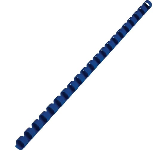 Пластиковые пружины для переплета BRAUBERG 100 шт., синие 530905 1