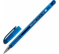 Ручка гелевая BRAUBERG Profi-Gel Tone, Синяя, линия письма 0,4 мм, стандартный наконечник 0,5 мм, тонированный корпус 144128