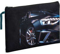 Папка для тетрадей А4 BRAUBERG 1 отделение, полиэстер, на молнии, с ручкой, Super car 272171