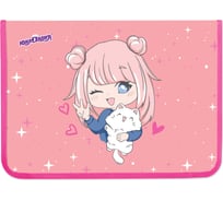 Папка для труда на молнии А4, 1 отделение, откидная планка, органайзер, Anime pals, ЮНЛАНДИЯ 272222