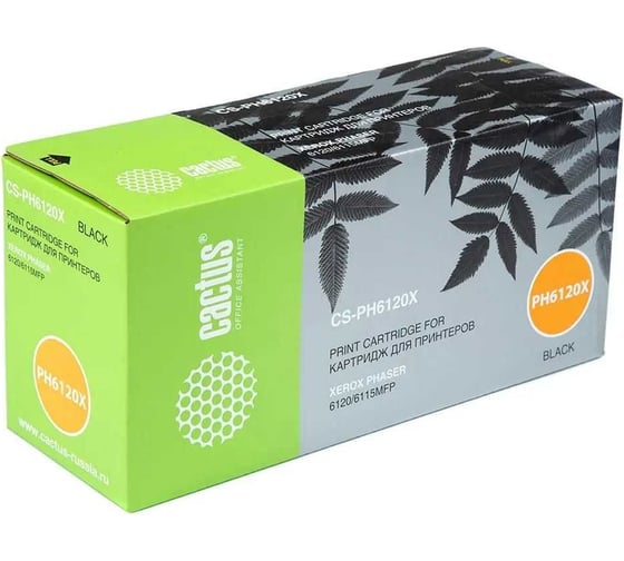 Картридж лазерный Cactus CS-PH6120x113R00692 черный, 4500страниц, для Xerox Phaser 6115/6120 981953 1