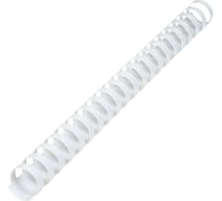 Пластиковые пружины для переплета BRAUBERG 50 шт., белые 530927