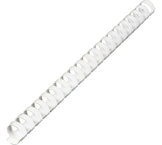 Пластиковые пружины для переплета BRAUBERG 100 шт., белые 530925 1