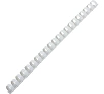 Пластиковые пружины для переплета BRAUBERG 100 шт., белые 530913