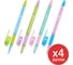 Ручка шариковая BRAUBERG Glassy Pastel Mix, синяя, Комплект 4 штуки, линия 0,35 мм 881024 13