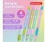 Ручка шариковая BRAUBERG Glassy Pastel Mix, синяя, Комплект 4 штуки, линия 0,35 мм 881024 6
