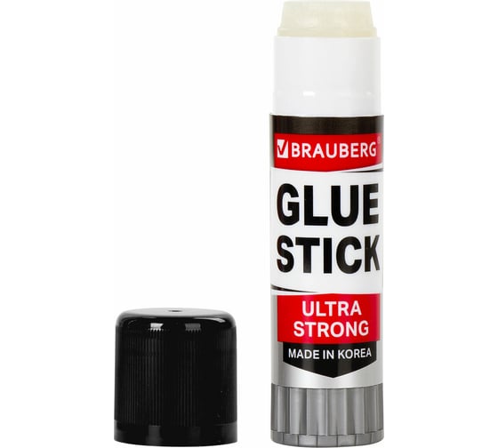 Клей-карандаш BRAUBERG 36 г, Ultra Strong, Усиленная Формула, Южная Корея, 1 шт./термоусадочной пленке 881034