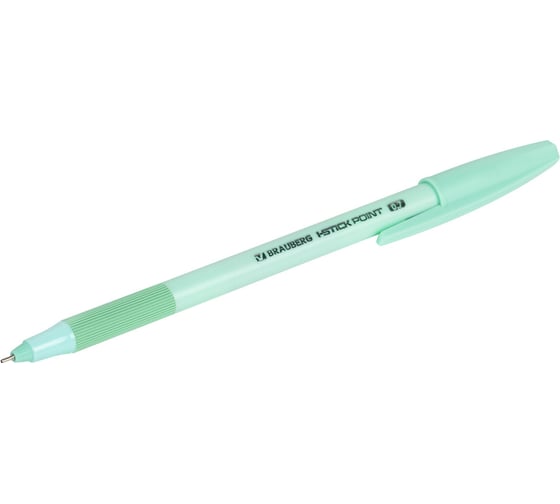 Ручка шариковая с грипом BRAUBERG i-STICK Point Pastel, Синяя, корпус ассорти, игольчатый узел 0,7 мм, линия письма 0,35 мм 144023