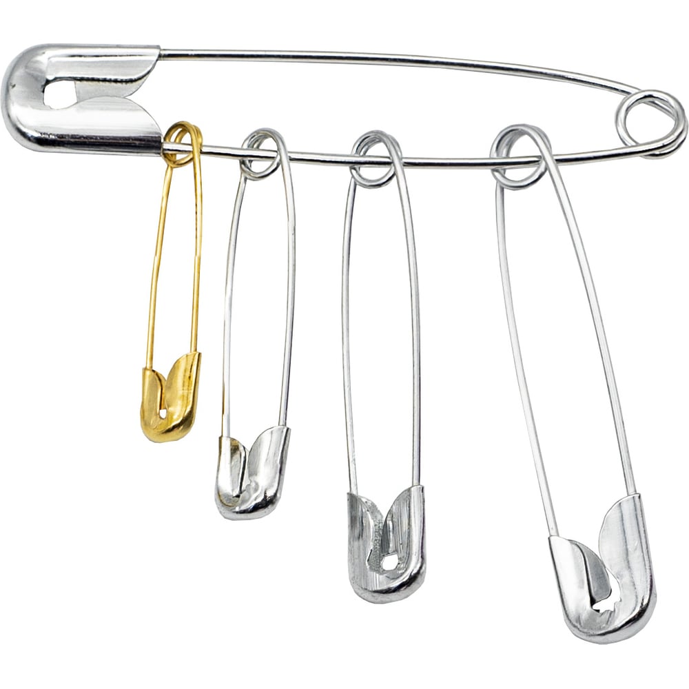 Булавки безопасные Hobby&pro в пластиковой коробке, ассорти, 174шт ...