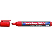 Маркер для белых досок Edding круглый наконечник, 1.5-3 мм, красный E-360#2
