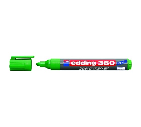 Маркер для белых досок Edding круглый наконечник, 1.5-3 мм, зеленый E-360/4