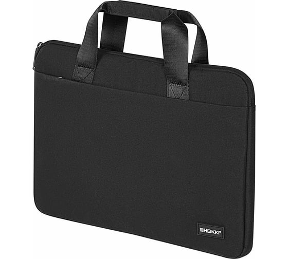Сумка портфель HEIKKI Ultra с отделением для ноутбука 15,6", Total black, черная, 28x39x3 см, 272609 1
