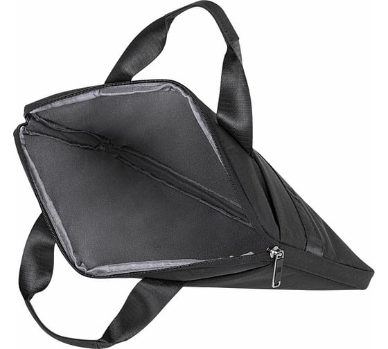 Сумка портфель HEIKKI Ultra с отделением для ноутбука 15,6", Total black, черная, 28x39x3 см, 272609