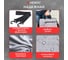Сумка портфель HEIKKI Novation с отделением для ноутбука 13-14", светло-серая, 28x38x3 см, 272592 4