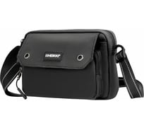 Сумка на плечо HEIKKI Wallet два отделения, органайзер, черная, 15x20x5 см, 272639