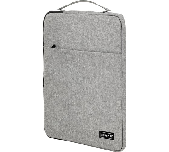 Чехол для ноутбука HEIKKI Option 13-14'' (ХЕЙКИ), с ручкой и карманом, серый, 35,5x24x2,5 см, 272600 1