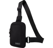 Сумка на плечо HEIKKI Blaster с карманом, черная, 20x14x5 см, 272634