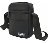 Сумка на плечо HEIKKI Compact с карманом, черная, 20x16x5 см, 272632