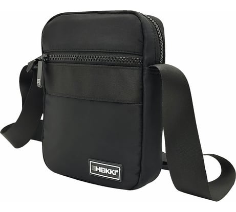 Сумка на плечо HEIKKI Compact с карманом, черная, 20x16x5 см, 272632