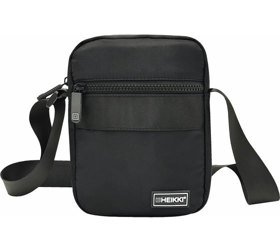 Сумка на плечо HEIKKI Compact с карманом, черная, 20x16x5 см, 272632