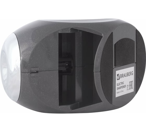 Электрическая точилка BRAUBERG Bullet питание от сети 220 В / от USB, спиралевидное лезвие 228422