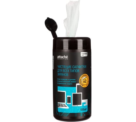 Чистящие салфетки Attache Selection повышенной плотности, 100 шт 1092866