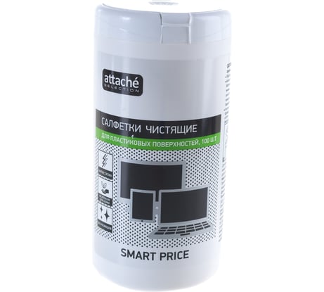 Чистящие салфетки Attache Selection Promega office антистатик, 100 шт. 991439